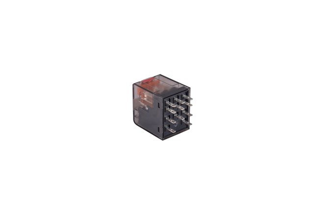 RE2 Series 3CO 11Pin 10A Plug-in 6x2.2mm FP 230VAC AgNi 90/10 5mm Pin Pitch Power Relay